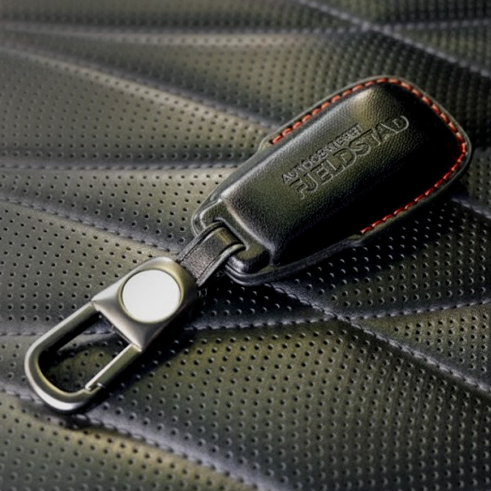 Nøkkeldeksel i skinn - Sort