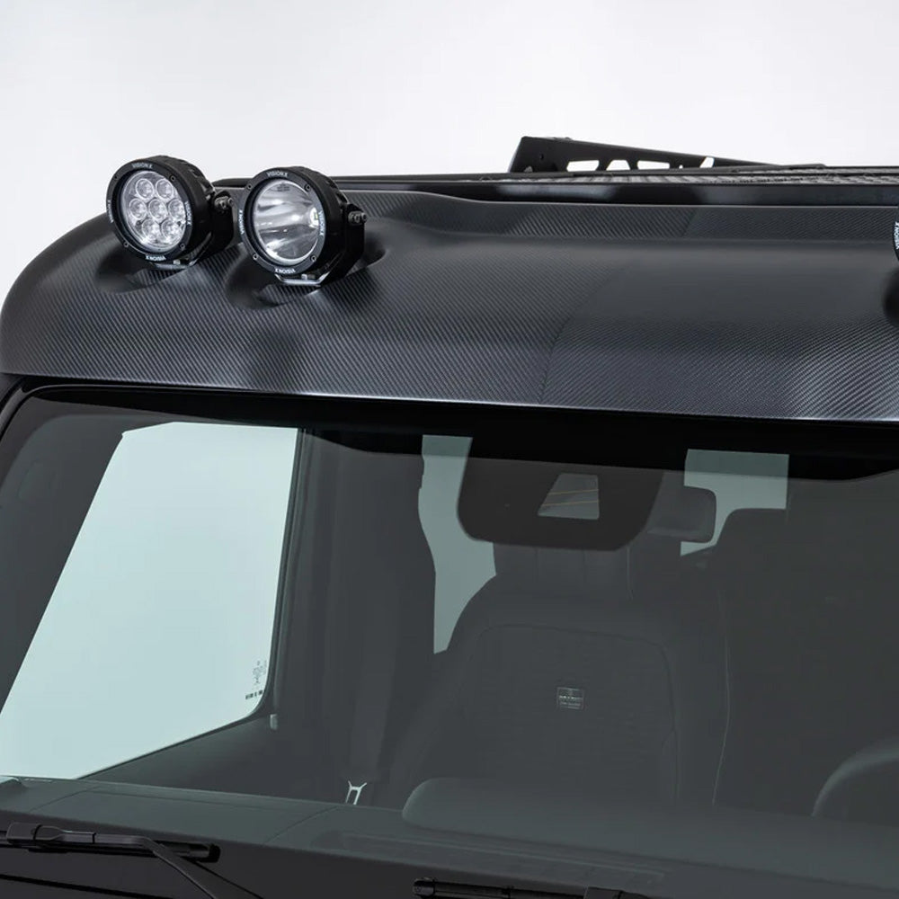 Vindavviser i karbon med LED-lyskastere