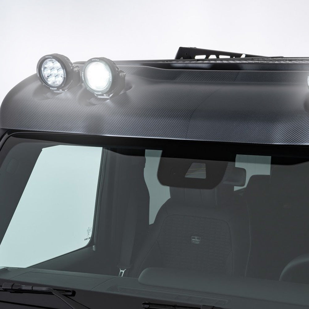 Vindavviser i karbon med LED-lyskastere